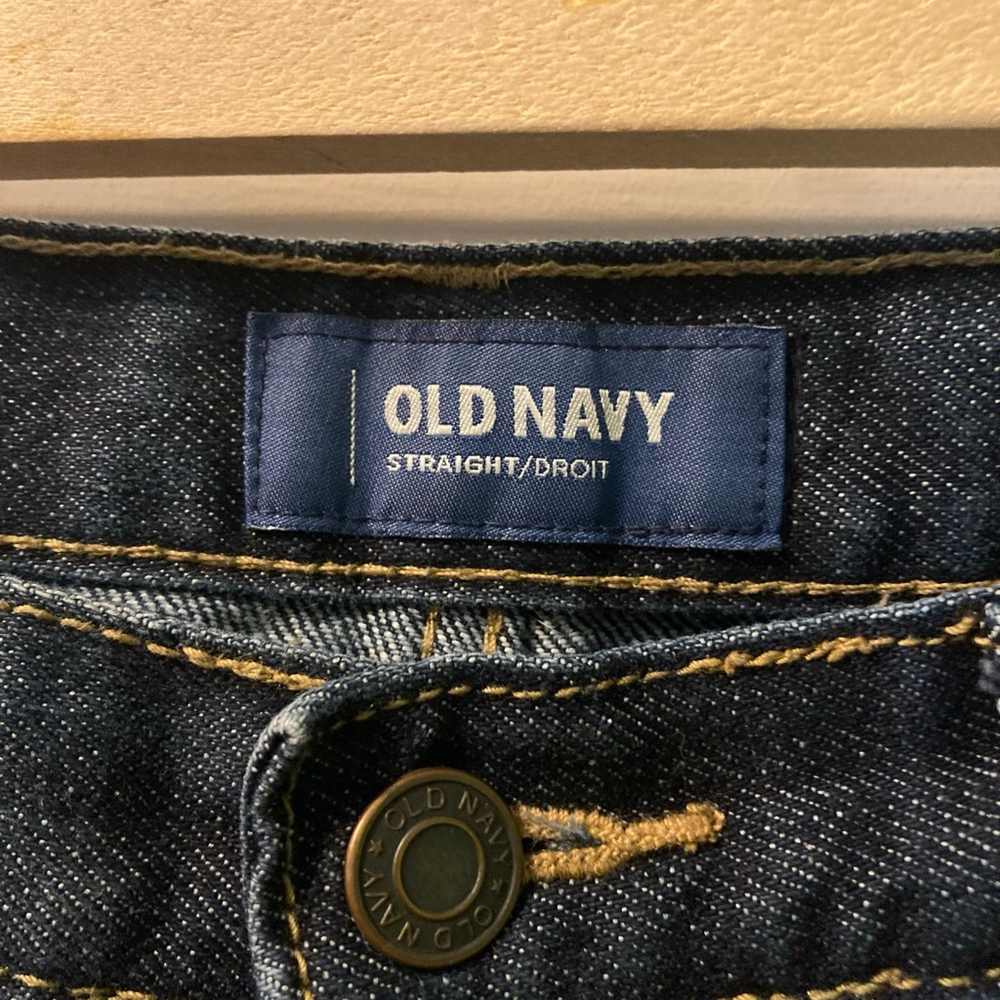 Women's Old Navy Dark Blue Straight Leg Jeans Size 18 regular - Picture 4 of 6
